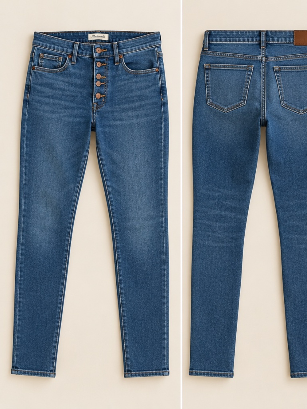 Madewell 10" High-Rise Skinny Jeans Medium Wash Size 28